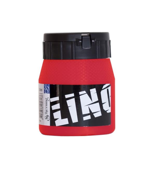 Schjerning Lino červená barva na linoryt 250 ml