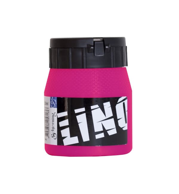 Schjerning růžová lino barva na linoryt 250 ml
