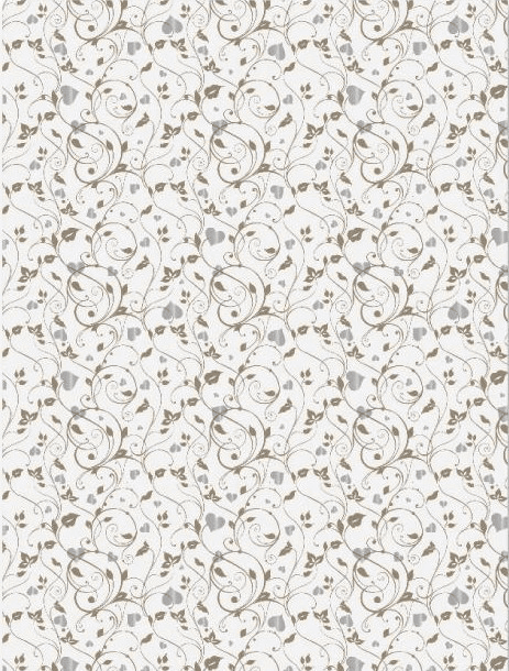 Heyda luxusní karton A4 200g stříbrná srdíčka arch