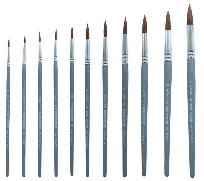 Spoko školní syntetický kulatý štětec 332-4 pro malování