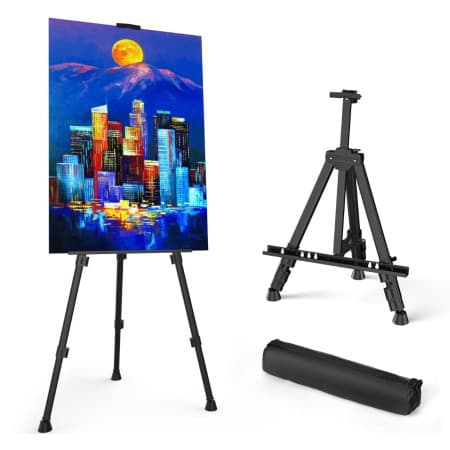 Norimpex kovový malířský stojan lehký skladný nastavitelný trojnožka