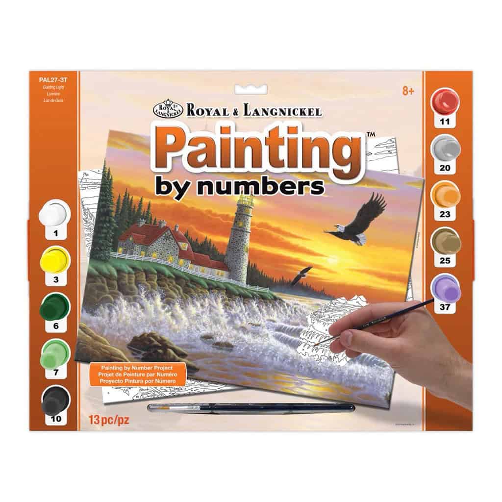 Royal Langnickel malování podle čísel maják akrylové barvy