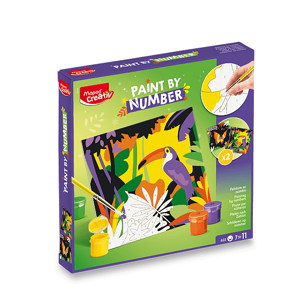 Maped Creativ Paint by Number sada tukan a motýl