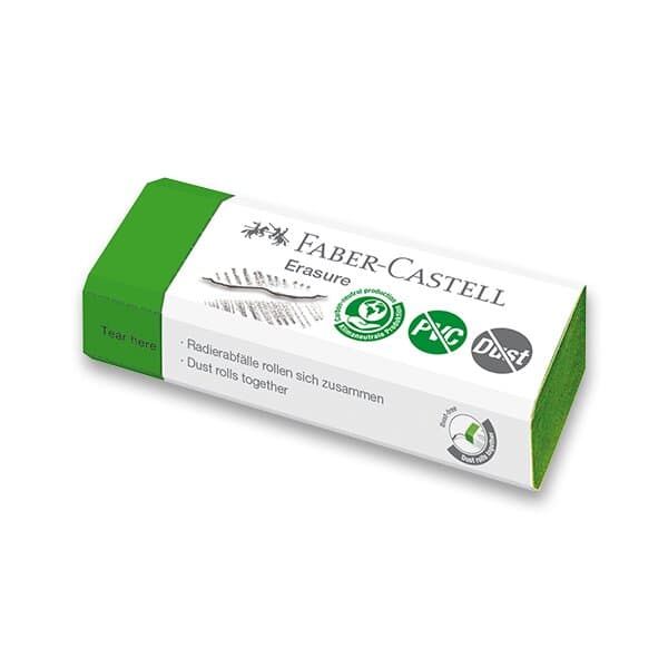 Faber-Castell zelená mazací pryž PVC-free a Dust-free