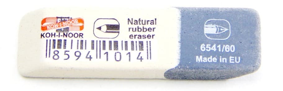 Mazací pryž kombinovaná bílošedá Koh-i-Noor detail produktu