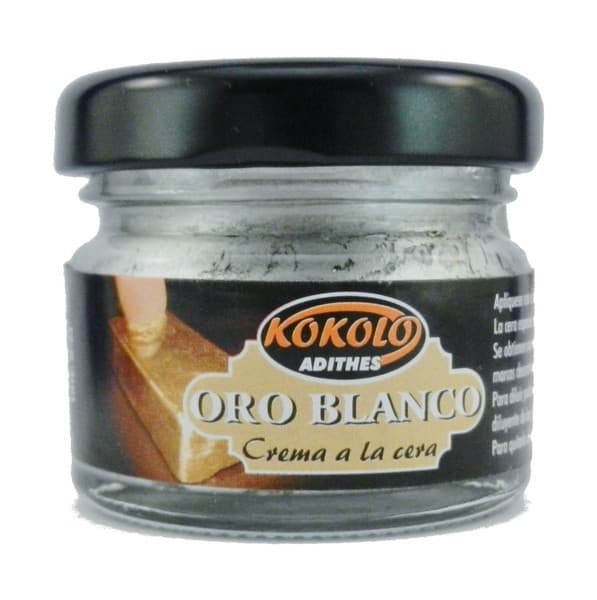 Kokolo Zlato ORO BLANCO pasta metalická barva 25 ml