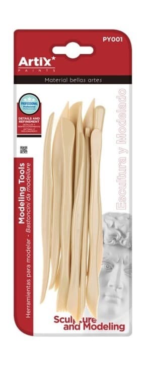 Modelovací nástroje Artix plastové béžové sada 10 kusů