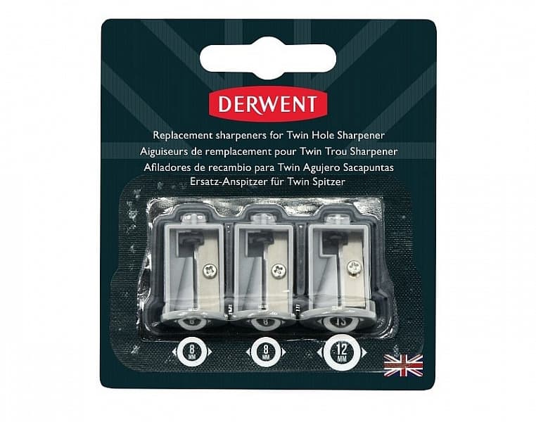 Derwent TWIN náhradní nože pro bateriové ořezávátko sada