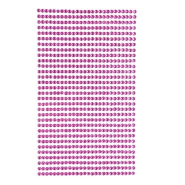 Nalepovací kamínky dpCraft 3 mm růžové 806 kusů