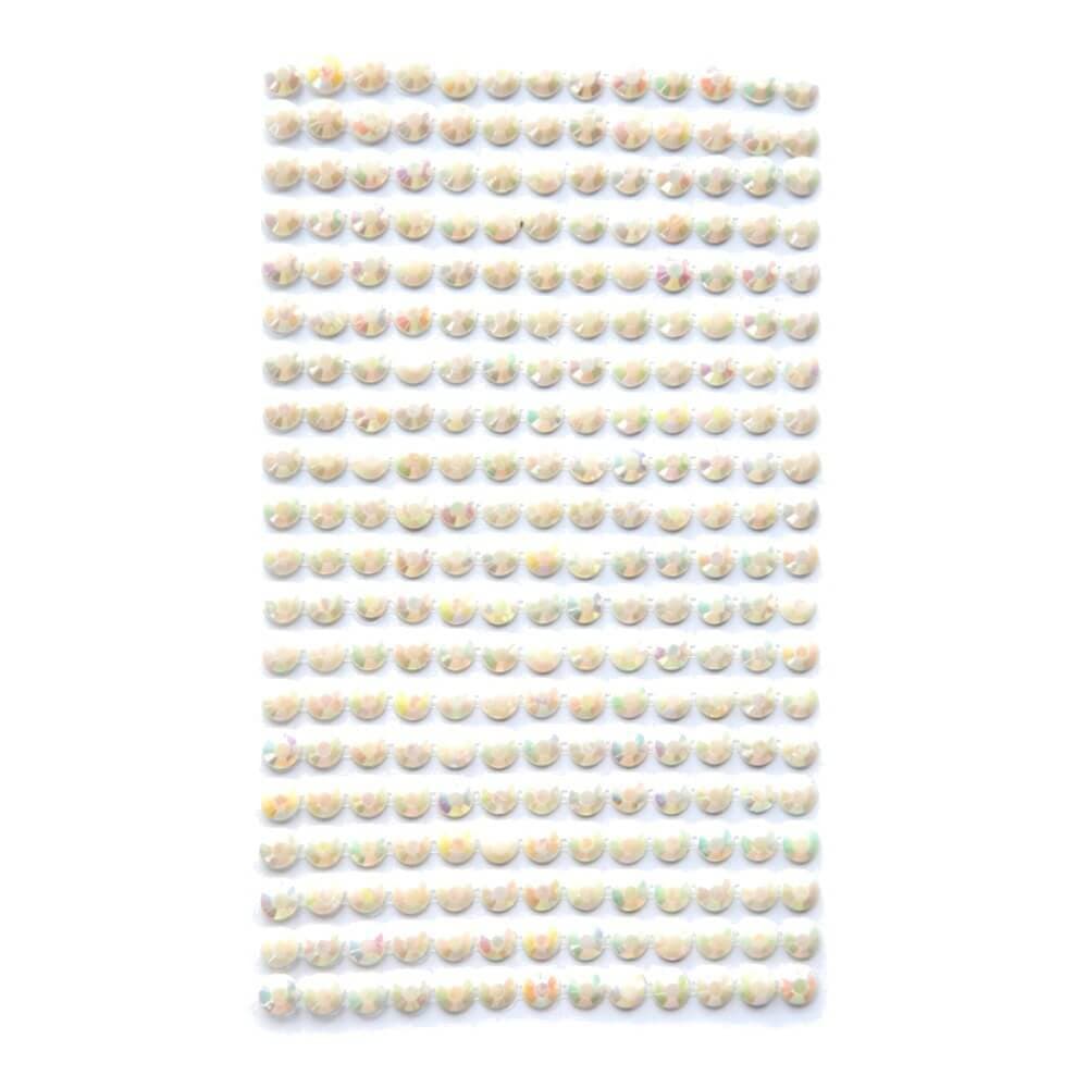 Nalepovací kamínky dpCraft 6mm pastelové s duhovými odlesky