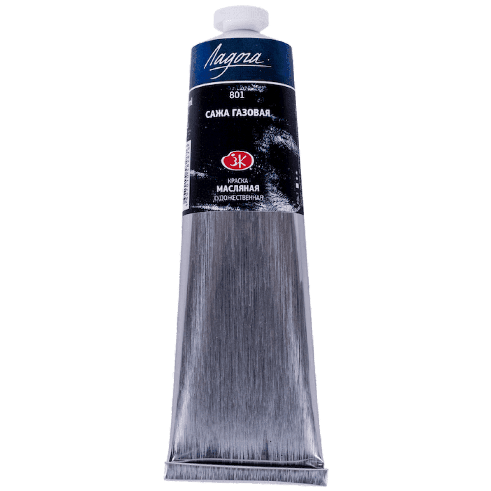 Ladoga olejová barva černá Lamp black 120 ml