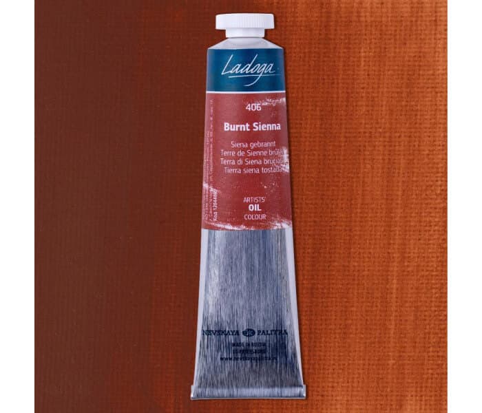 Ladoga olejová barva siena pálená 46 ml Nevskaya Palitra