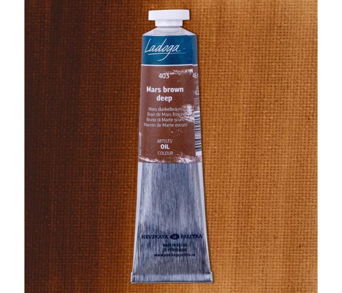 Nevskaya Palitra Ladoga olejová barva hnědá tmavá Mars 46ml