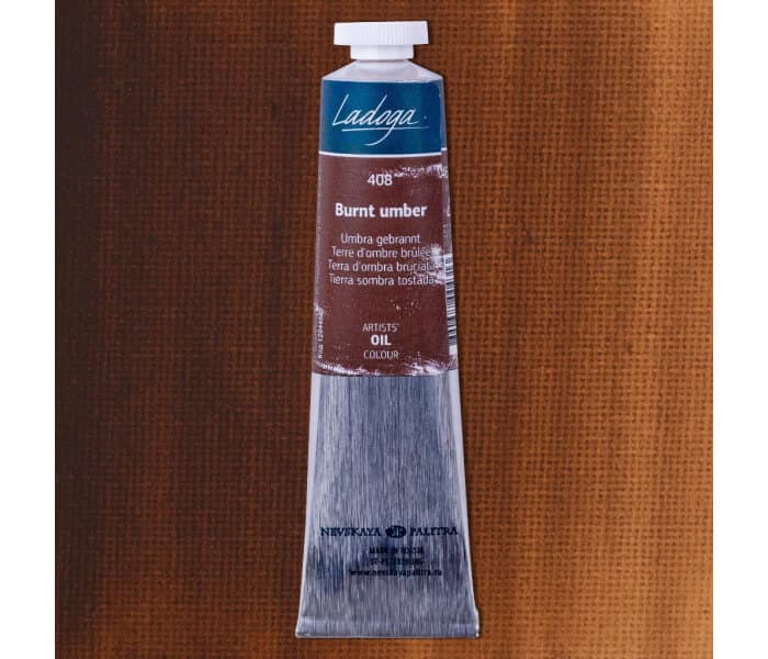 Nevskaya Palitra Ladoga olejová barva umbra pálená 46ml hnědá