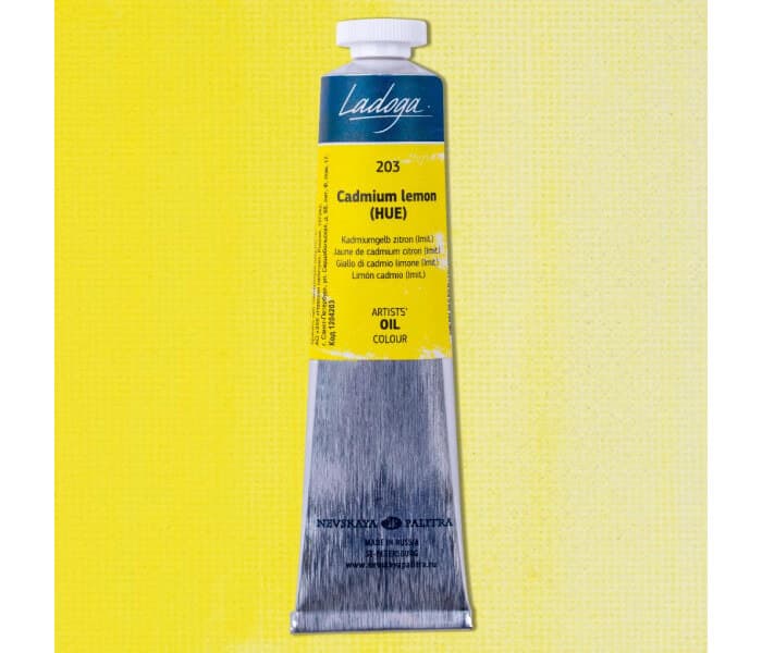 Nevskaya Palitra Ladoga olejová barva kadmium žluté citron 46ml