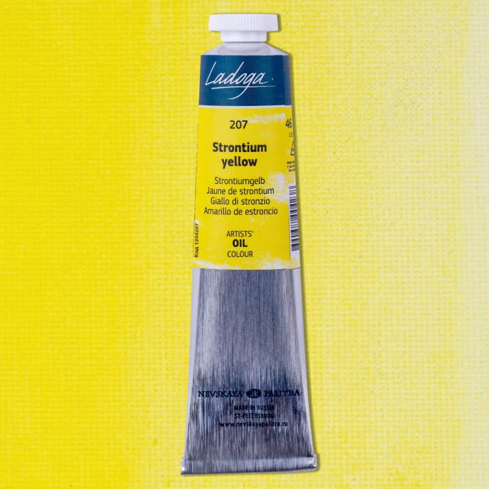 Nevskaya Palitra Ladoga olejová barva žlutá Strontium 46 ml