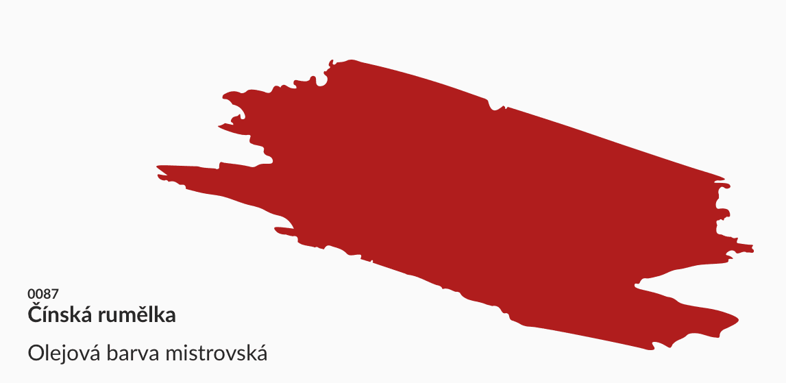 Umton olejová barva Čínská rumělka 20 ml zlatá