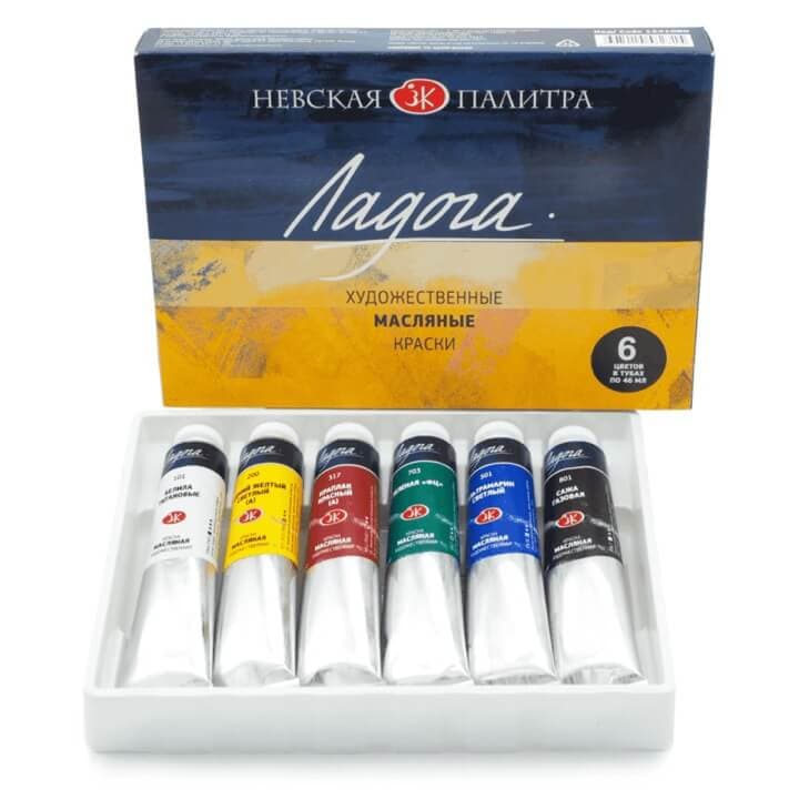 Nevskaya Palitra Ladoga sada 6 olejových barev 46 ml