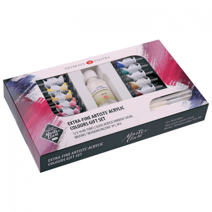 Nevskaya Palitra Master Class sada 12 olejových barev 18 ml