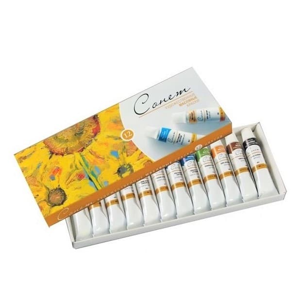 Nevskaya Palitra Sonnet sada 12 olejových barev 10 ml