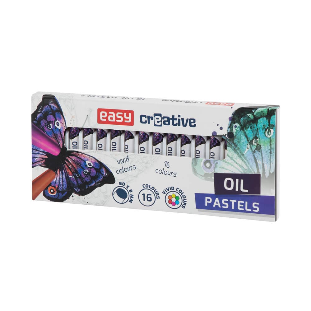 Olejové pastely Easy Art sada 16 barev čelní pohled