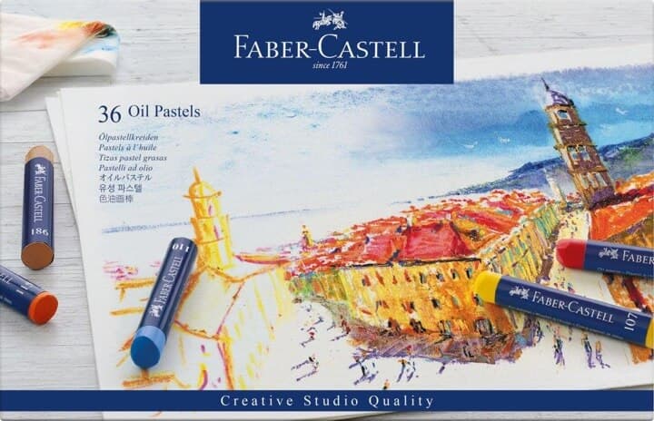 Faber-Castell olejové pastely sada 36 základních barev