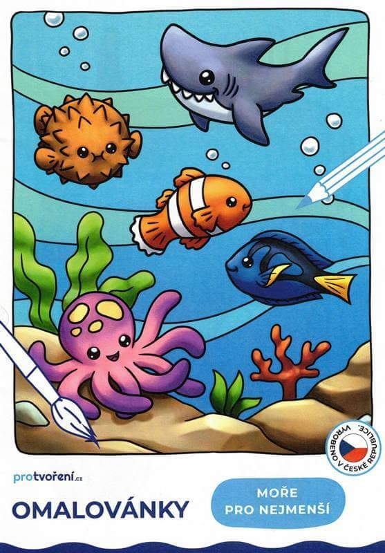 Omalovánky A5 Moře pro nejmenší od Pro tvoření