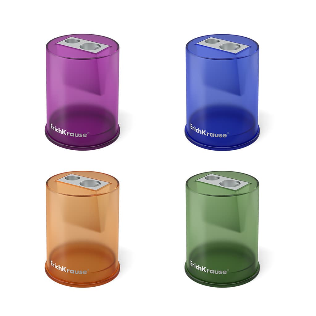 ErichKrause dvojité kovové ořezávátko se zásobníkem