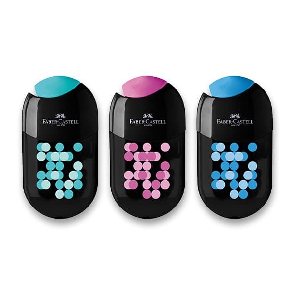 Faber-Castell Two Tone ořezávátko s mazací pryží a dvojitým průměrem