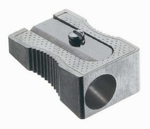 Ořezávátko jednoduché kovové Faber-Castell 583100 čelní pohled