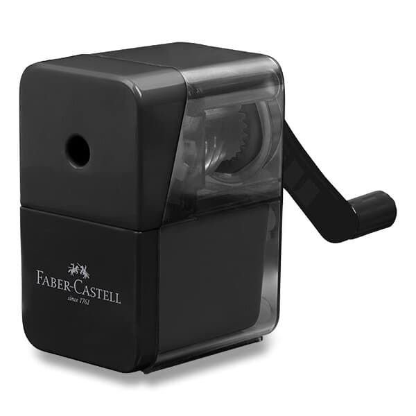 Stolní ořezávátko na kličku Faber-Castell černé