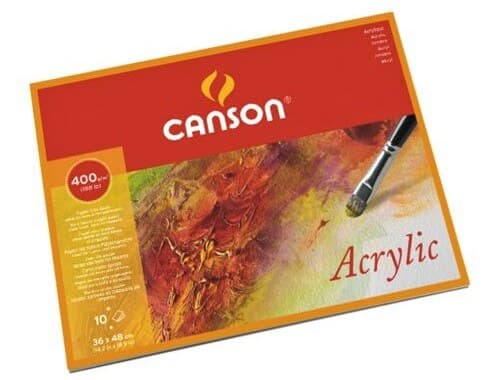 Canson Acrylic 400g blok papír na akryl 36x48 cm