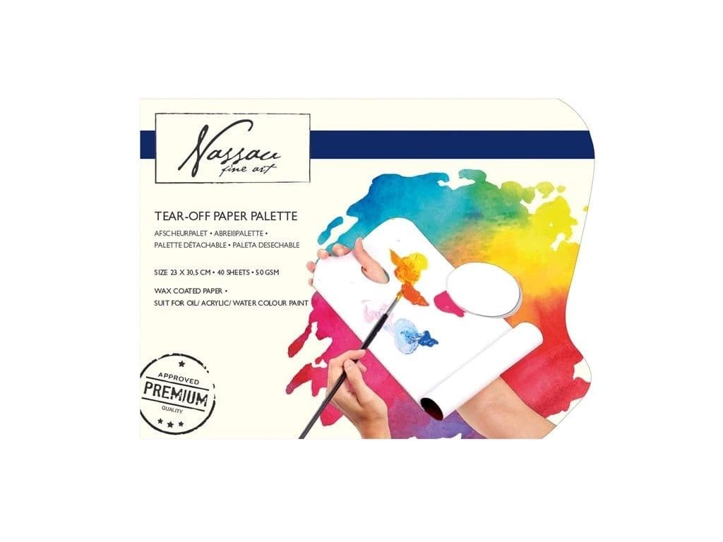Nassau papírová malířská paleta trhací blok 40 ks