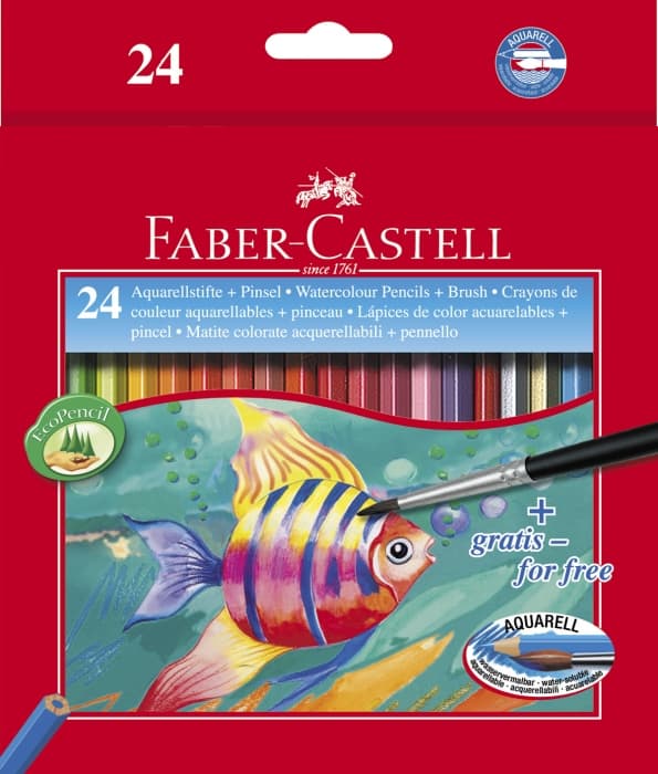 Faber-Castell akvarelové pastelky 24 barev pro umělce