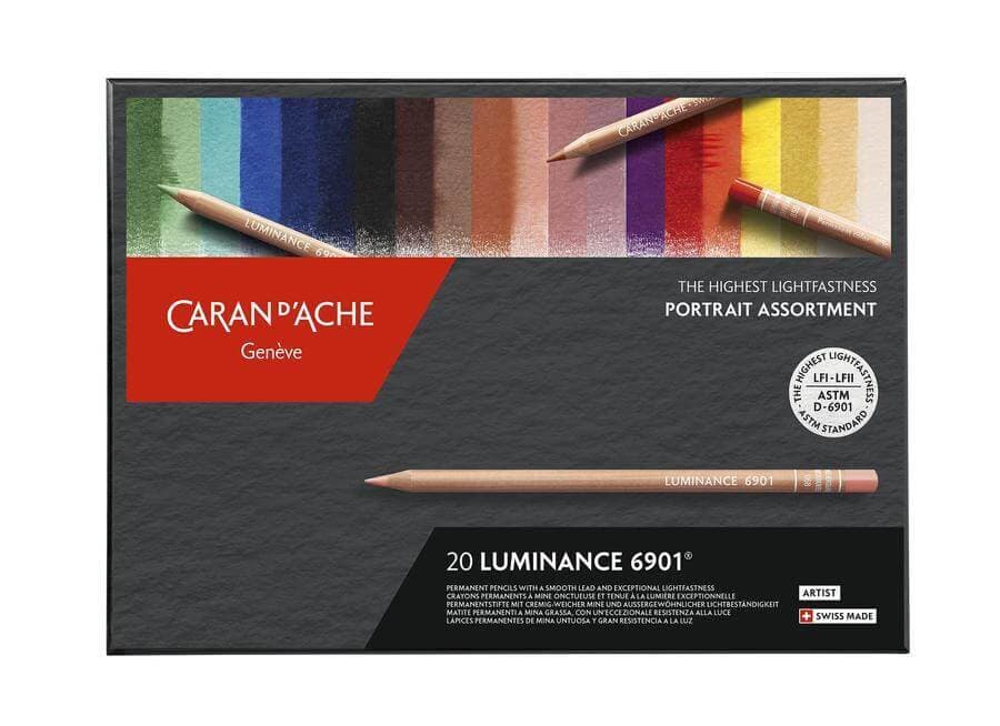 Caran d'Ache Luminance Portrait 20 barev umělecké pastelky sada