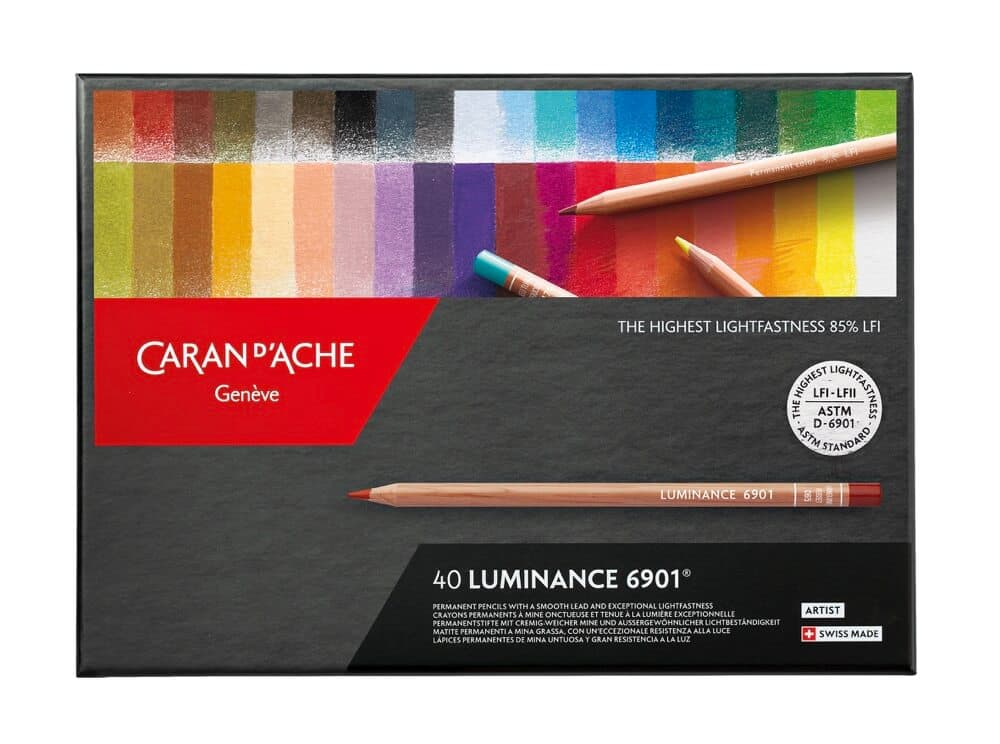 Caran d'Ache Luminance sada 40 uměleckých pigmentových pastelků