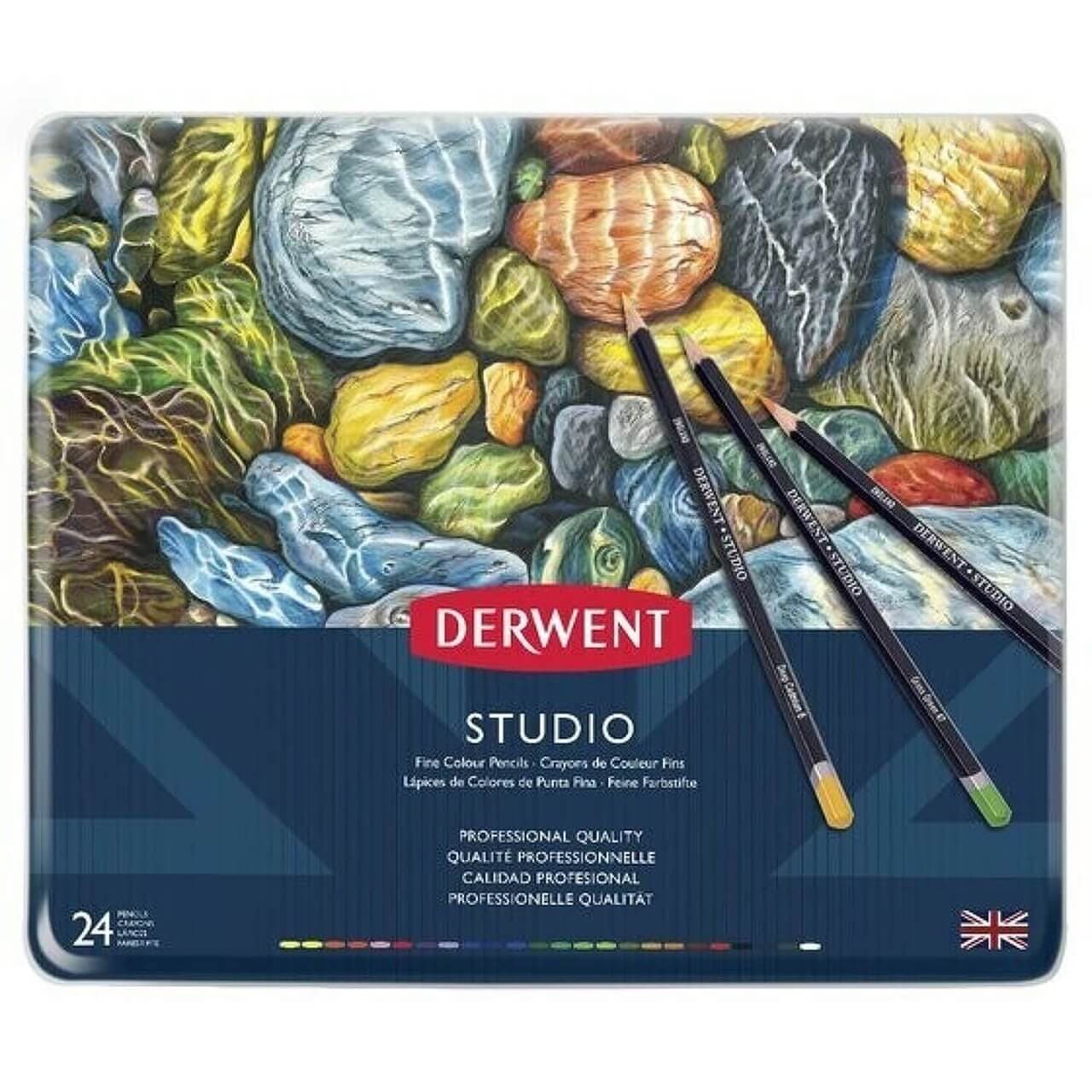 Derwent Studio sada 12 barevných tužek pro kresbu