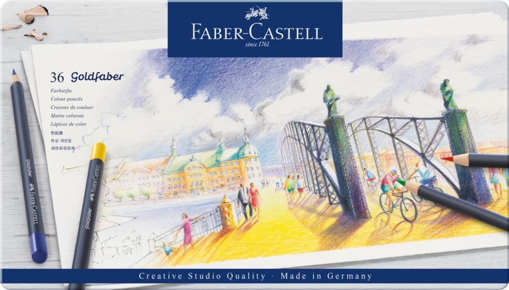 Faber-Castell Goldfaber sada 36 kulatých pastelky 114736