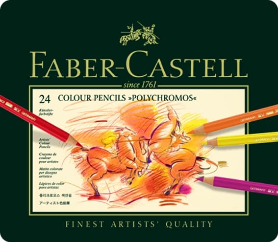 Faber-Castell Polychromos sada 24 uměleckých pastelek nejvyšší kvality