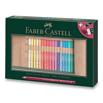 Faber-Castell Polychromos sada 30 pastelků v rolovacím pouzdře