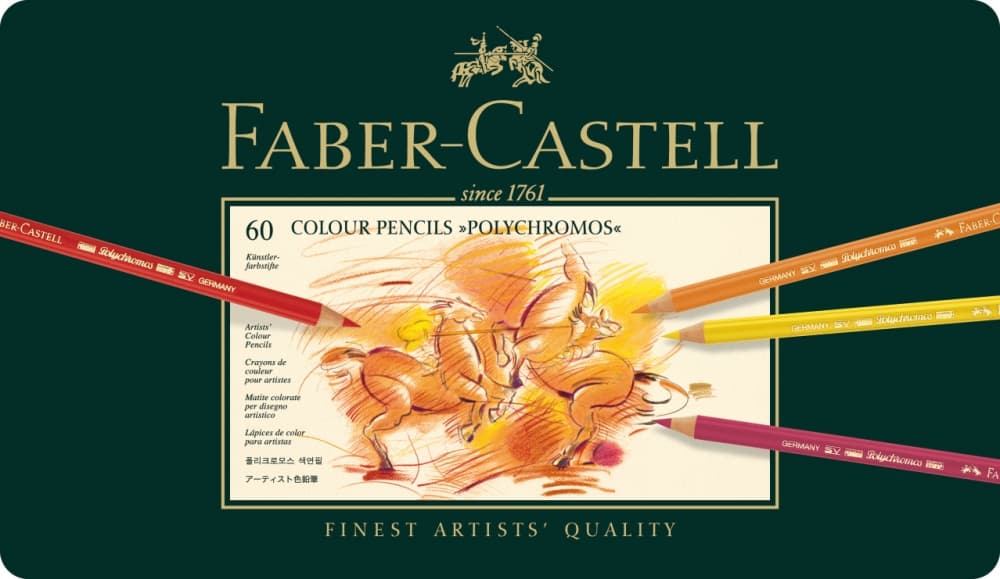 Faber-Castell Polychromos sada 60 uměleckých pastelek nejvyšší kvality
