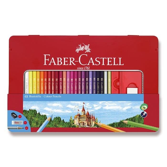 Faber-Castell šestihranné pastelky dárkový box 48 kusů