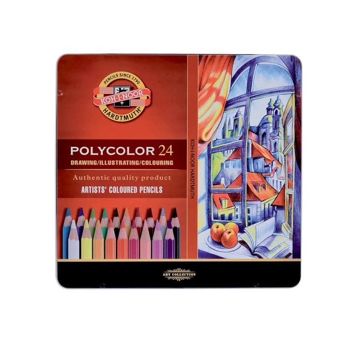 Koh-i-Noor Polycolor 3824 sada 24 uměleckých pastelek šestihranné