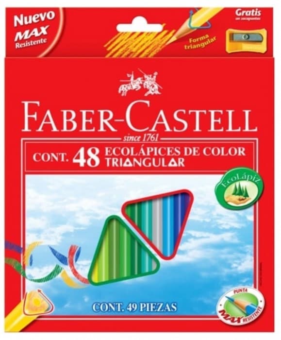 Faber-Castell sada 48 trojhranných ECO pastelků různých barev