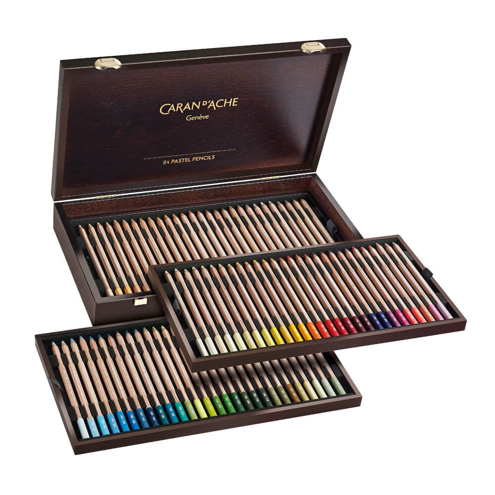 Caran d'Ache Derwent Pastel Pencil 48 ks dřevěný kufřík