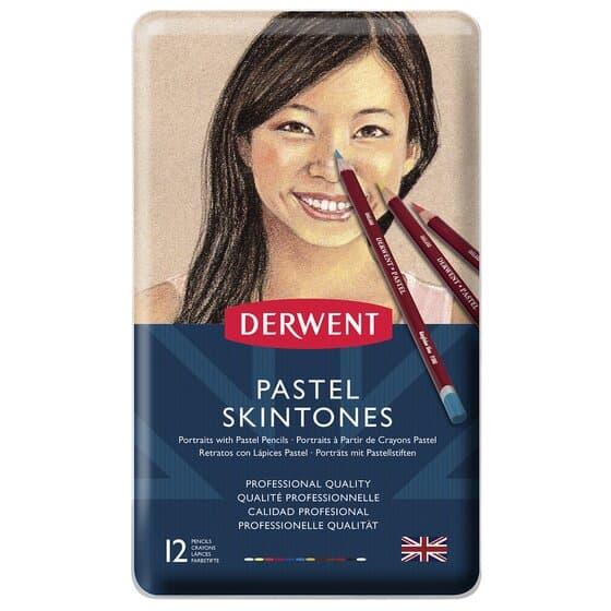 Derwent Pastel Pencil Skintones sada 12 barev tělové odstíny
