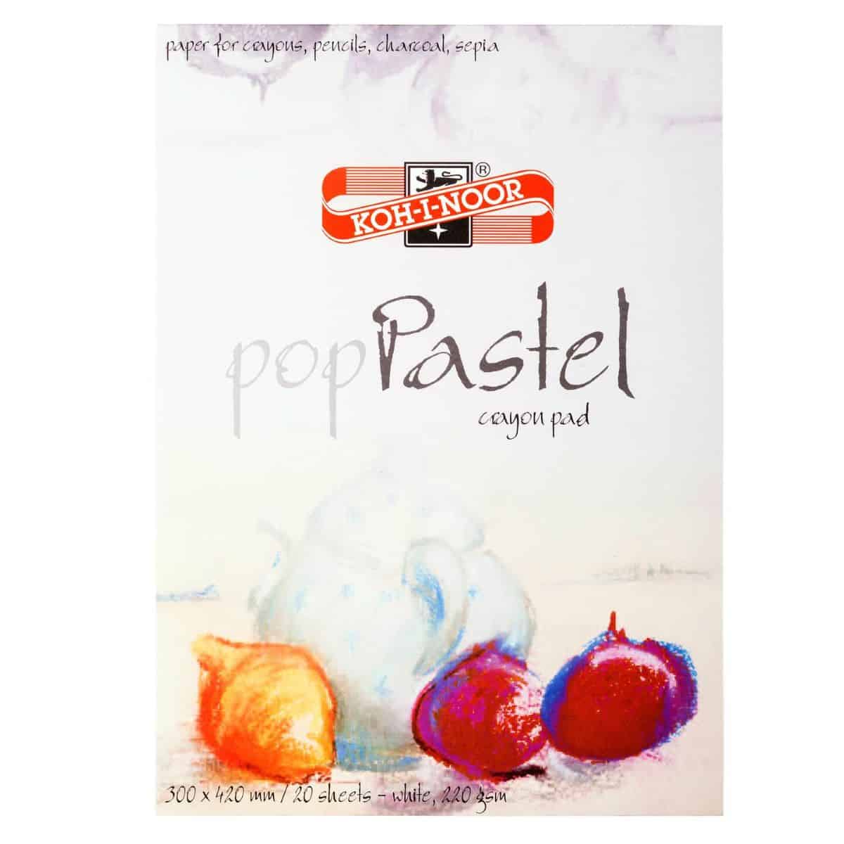 Koh-i-Noor pastelový blok A3 bílý 220g lepený