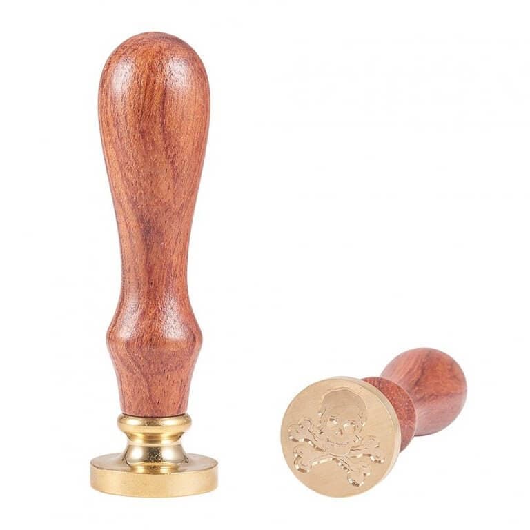 Crasphire pečetidlo 25 mm s motivem pirátské lebky