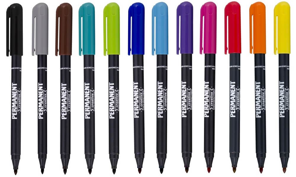 Permanentní fixy Centropen Creative sada 12 barev 2mm