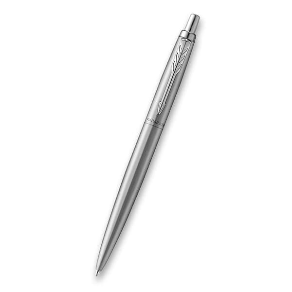 Parker Jotter XL Monochrome nerezová ocel kuličkové pero pohled zepředu